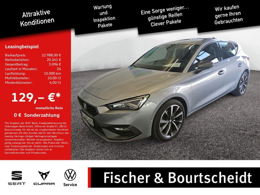Seat Leon 1.5 FR TGI PDC SHZ KAMERA NAVI ACC LED Leasing