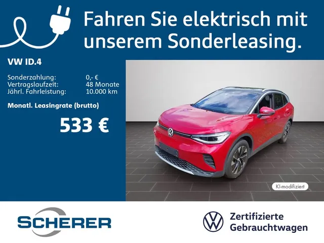 Volkswagen ID.4 Pro 77 kWh | SOH 100% | AHK | Anschlussgara