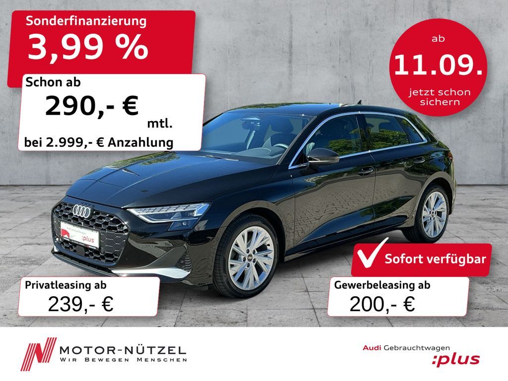 Audi A3 Sportback TDI 110kW S-TR ADVANCED LED+NAV+RFK Leasing