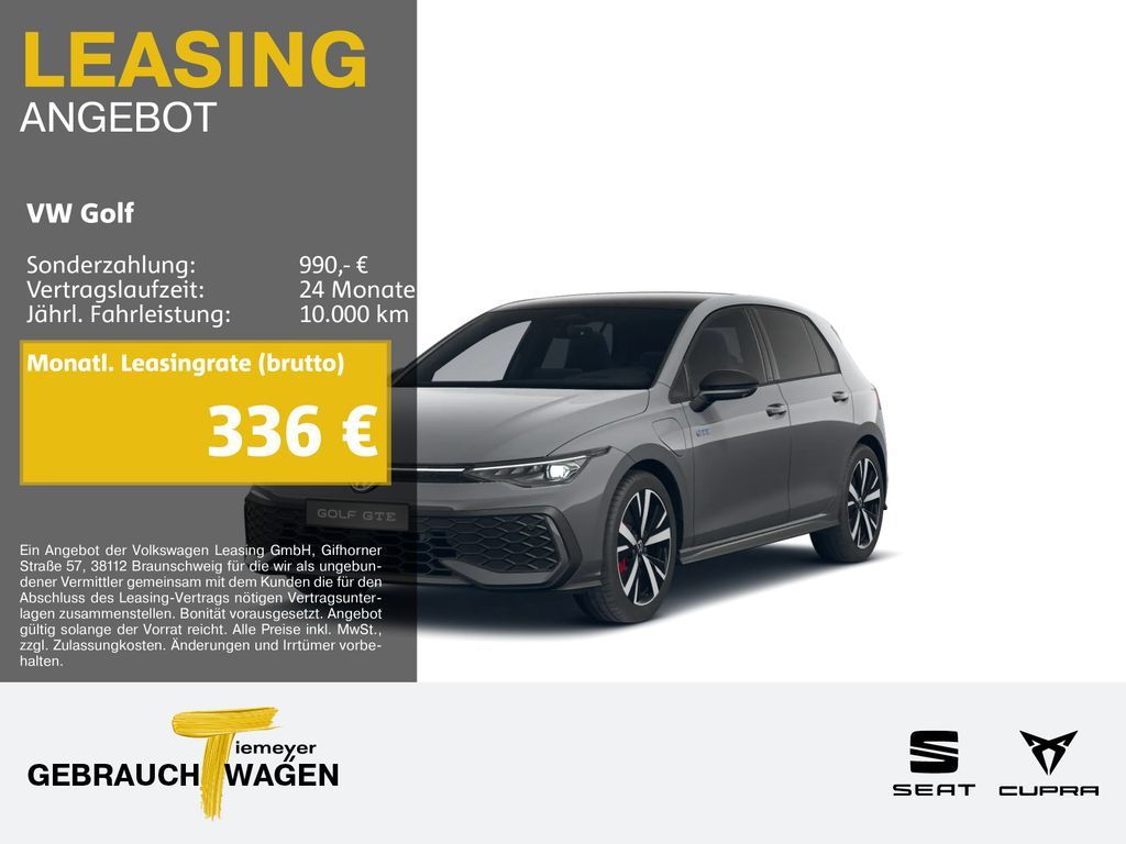 Volkswagen Golf 1.5 eHybrid GTE BLACK LM18 HuD IQ.LIGHT Leasing