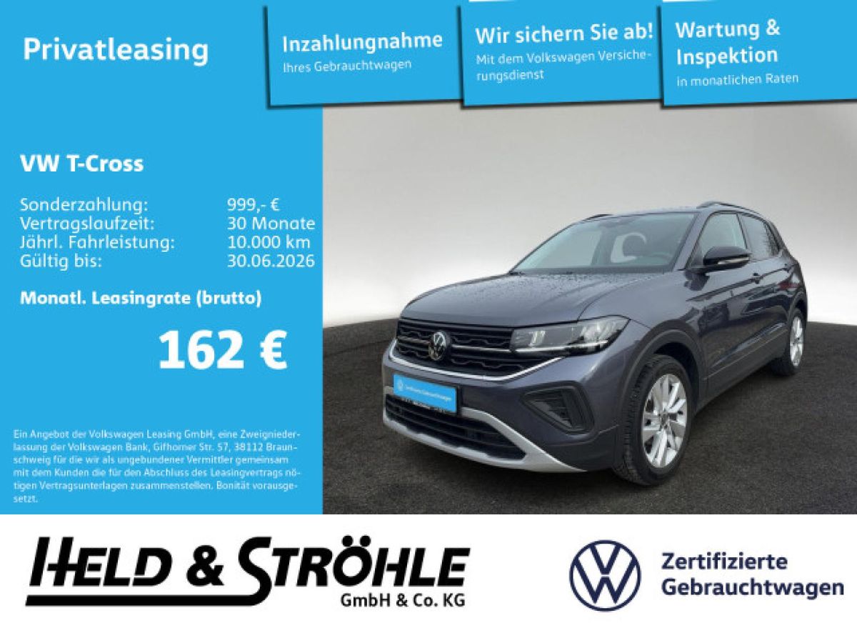 Volkswagen T-Cross Goal 1.0 TSI ACC ALU LED NAVI PDC SHZ Leasing