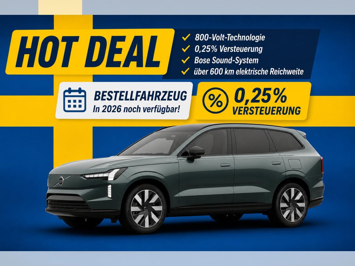 Volvo EX90 Twin Motor Plus EXECUTIVE EDITION *800 Volt+0,25%+7-Sitzer+AHK* 🔵🟡 Leasing