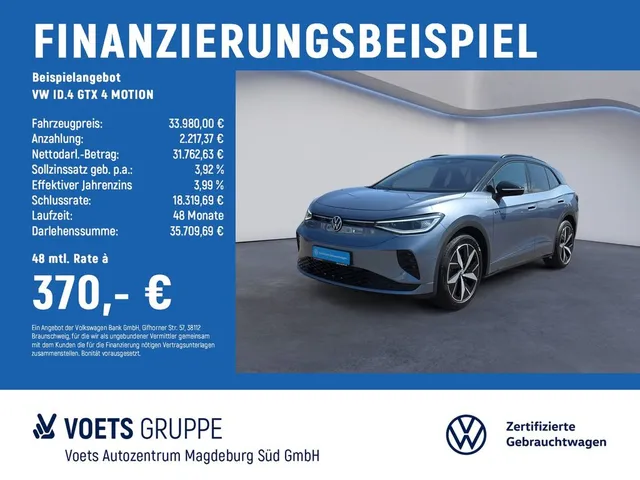 Volkswagen ID.4 GTX 4 MOTION IQ-LIGHT+AHK+AREA+EASY OPEN