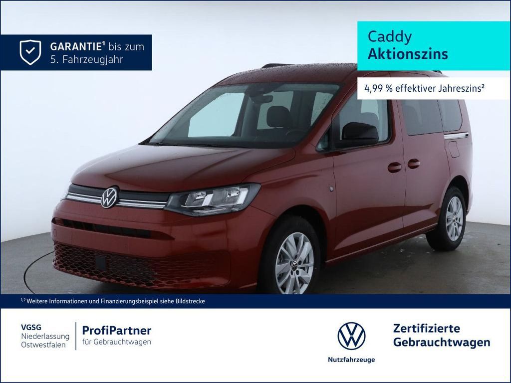 Volkswagen Caddy Life AHK Heckflügeltüren Navi Sitzhzg Leasing