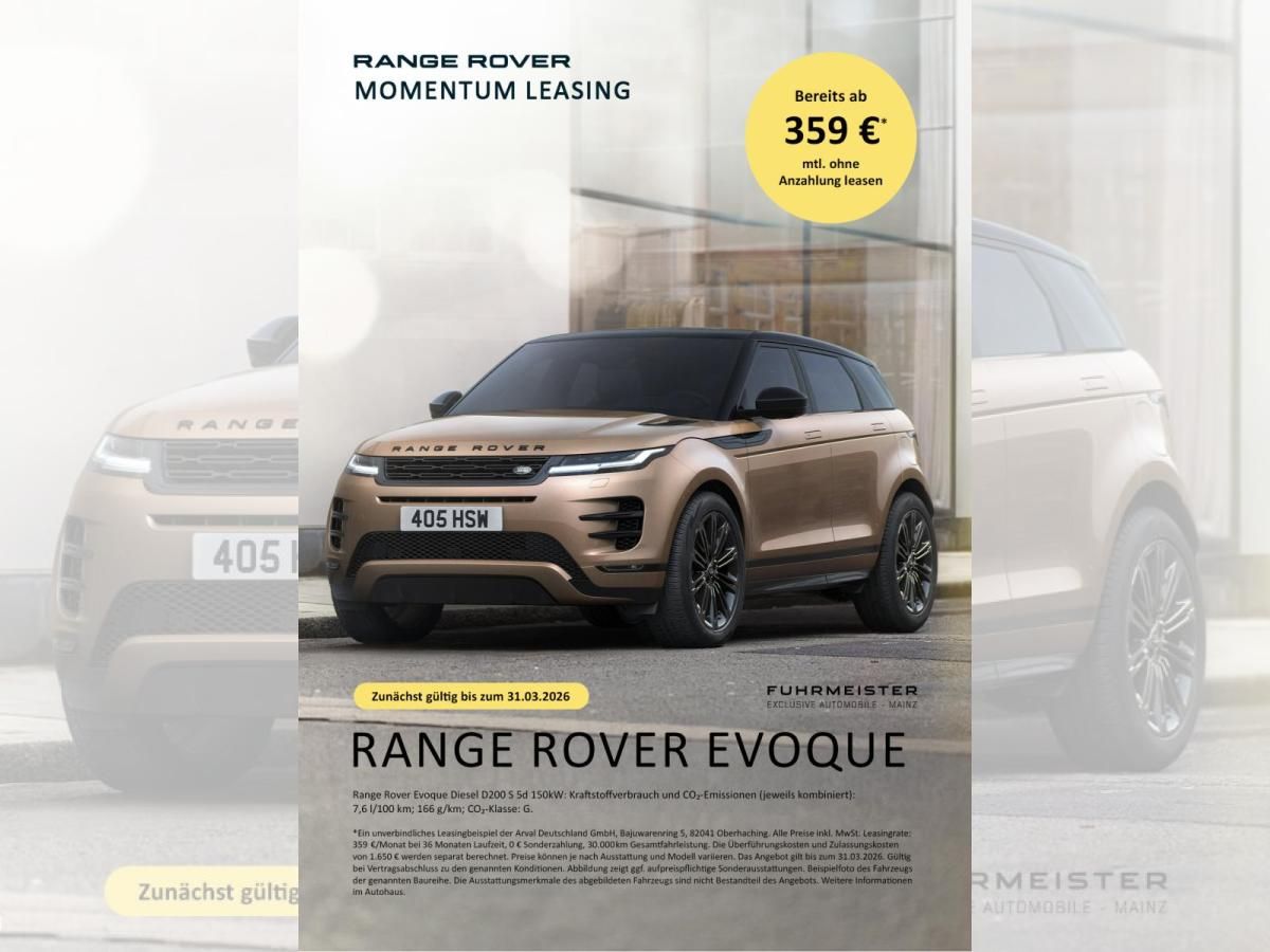 Land Rover Range Rover Evoque D200 S Leasing