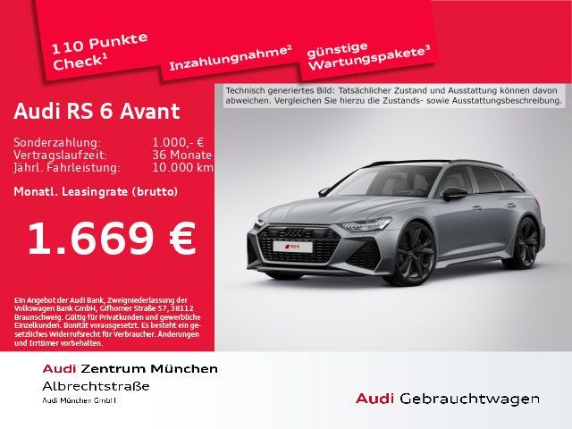 Audi RS6 Avant perf. tiptr. 305km/h/Keramik/Pano/StdH Leasing