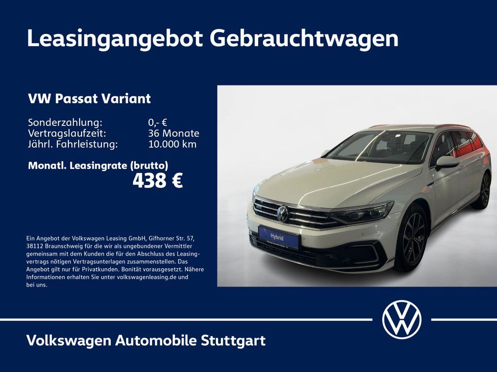 Volkswagen Passat Variant GTE 1.4 TSI Hybrid DSG Kamera AHK Leasing