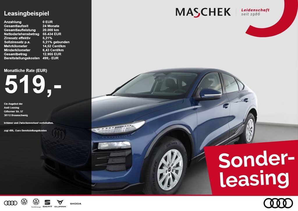 Audi Q6 e-tron Sportback quat Tech AHK 360° ACC 0.25% Leasing