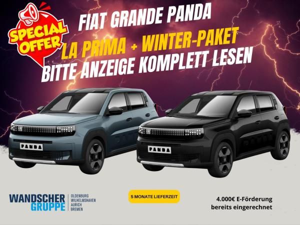 Fiat Grande Panda Elektro 🐼La Prima + Winter Paket mit 4.000€ Prämie gerechnet Leasing