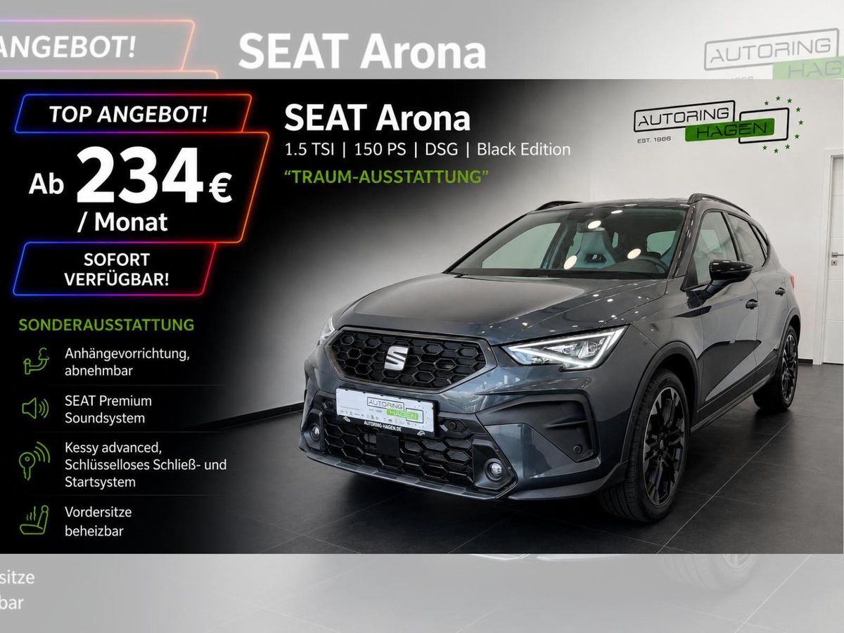 Seat Arona 150 PS DSG FR Black Edition AHK|Navi|Sound|ACC Leasing