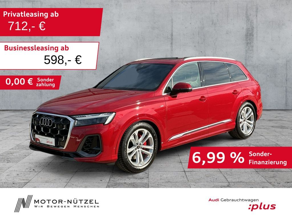 Audi Q7 55 TFSI QU S-LINE MATRIX+HuD+B&O+AIR+AHK+PANO Leasing