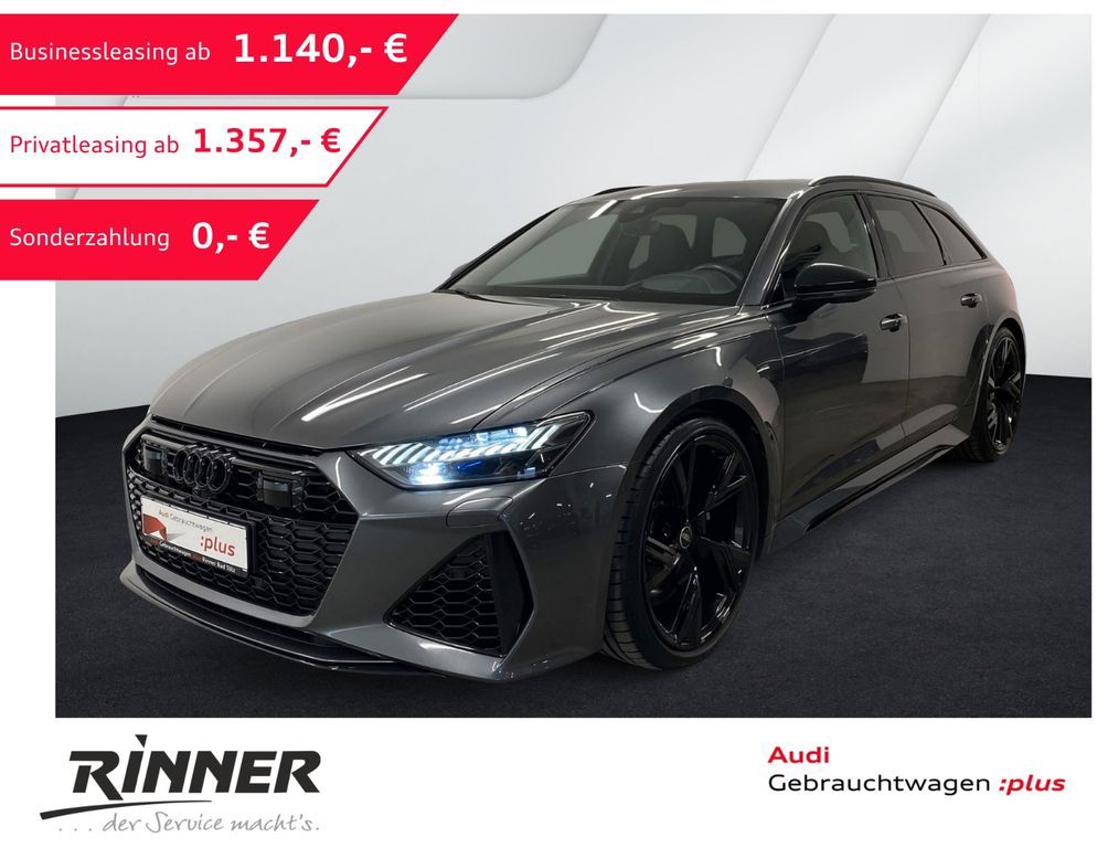 Audi RS6 Avant 4.0 TFSI quattro 280km/h+HUD+Standhzg Leasing