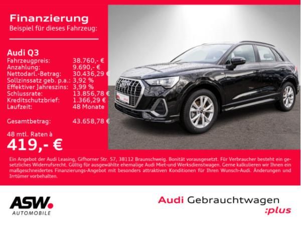 Audi Q3 SUV S line 35TDI Stronic NAVI LED ACC RFK VC// sofort verfügbar!! Leasing