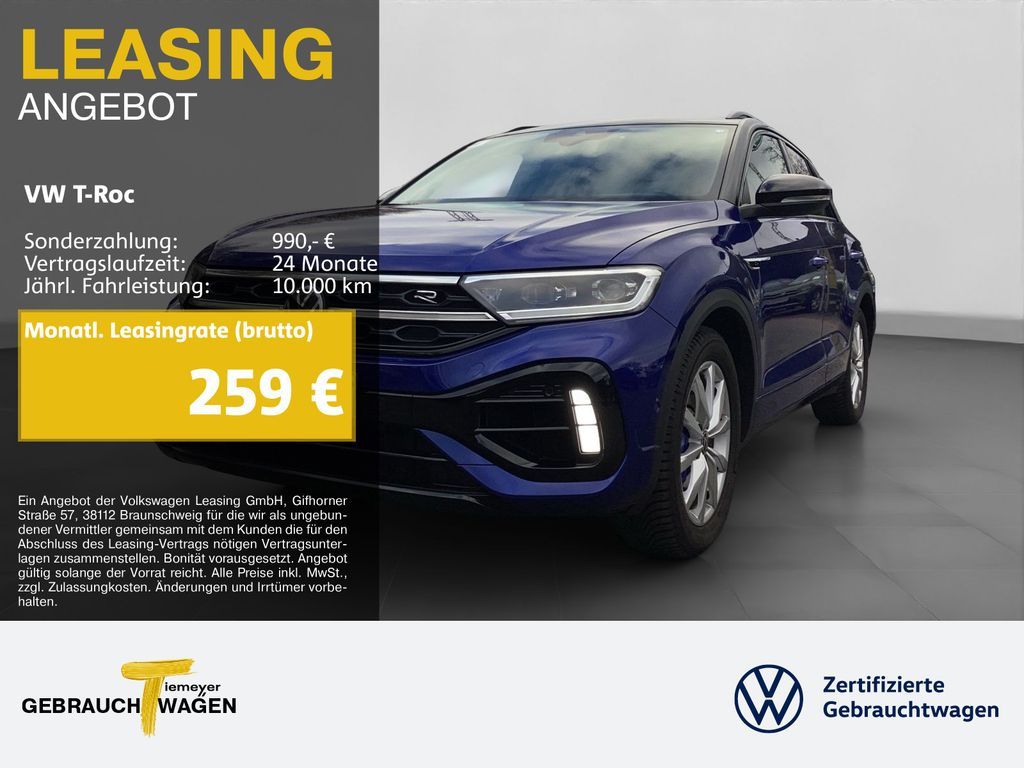 Volkswagen T-Roc R 4M BLACK TITAN LEDER PANO DCC Leasing