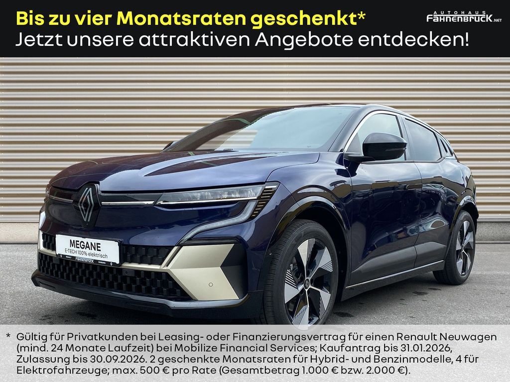 Renault Megane E-Tech 100%E Iconic 220 Comfort Range Leasing