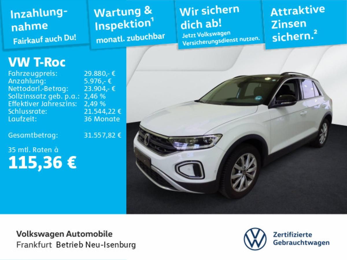 Volkswagen T-Roc 2.0 TDI DSG Goal Navi AHK Sprachbedienung Rückfahrkamera DAB+ Leasing