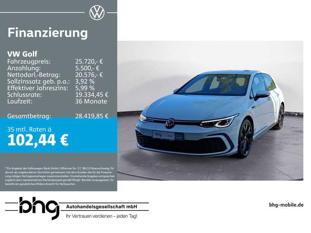 Volkswagen Golf GTD 2.0 TDI DSG #18` BERGAMO #LED #APP #LAN Leasing