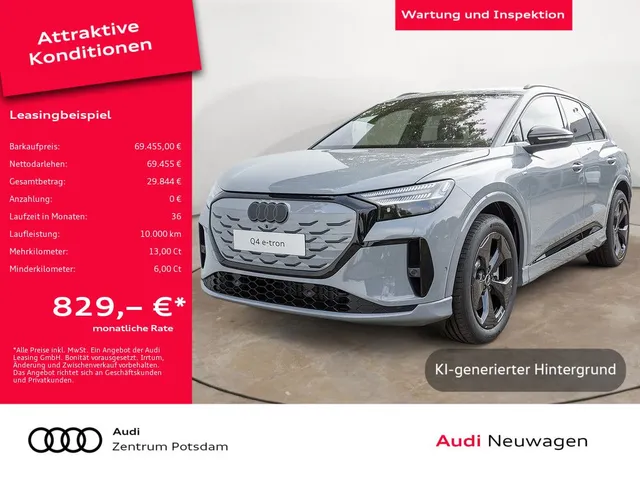 Audi Q4 SUV e-tron performance PANO HUD NAVI SONOS