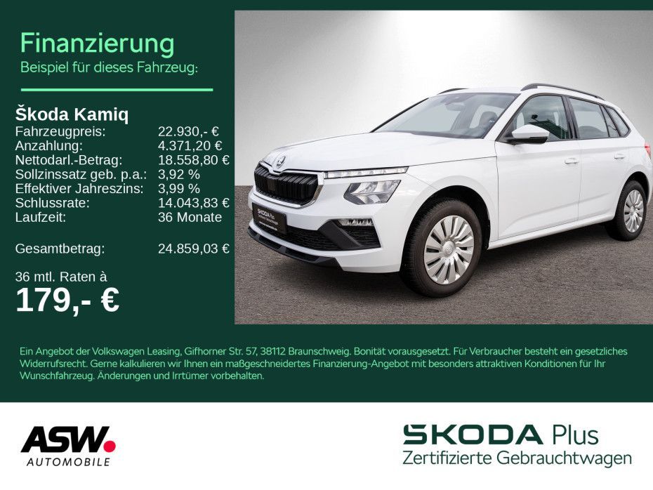 Skoda Kamiq Essence 1.0 TSI DSG LED PDC SHZ AHK Leasing