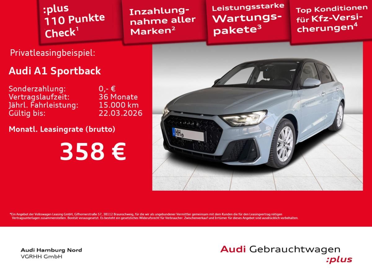 Audi A1 Sportback 30 TFSI S line S tronic Sound LED Leasing