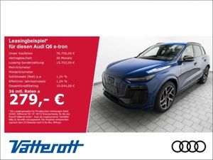 Audi Q6 e-tron edition one blue performance Pano AHK Leasing