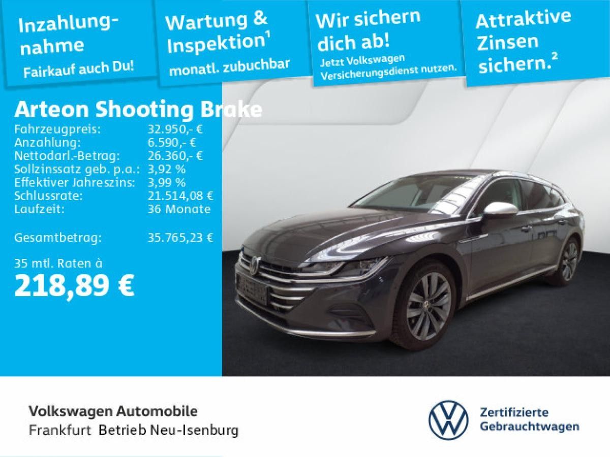 Volkswagen Arteon Shooting Brake 2.0 TSI DSG Elegance Navi IQ.Light DAB+ FrontAssist Leasing