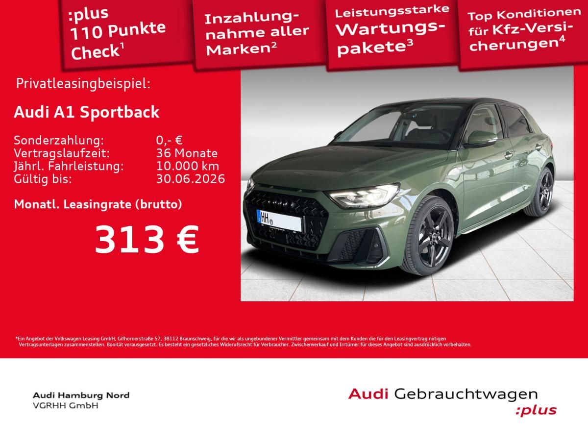 Audi A1 Sportback 30 TFSI S line S tronic LED/ACC/KAM Leasing