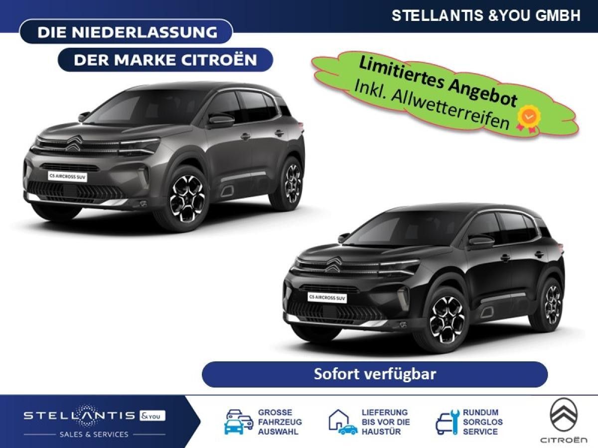 Citroën C5 Aircross MAX BlueHDI 130 EAT8 - Schnell Verfügbar inkl. Ganzjahresreifen Leasing