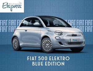 FIAT 500 Elektro Cabrio Blue Edition ab 129,- € SHZG NAVI KAM 360°PDC Leasing