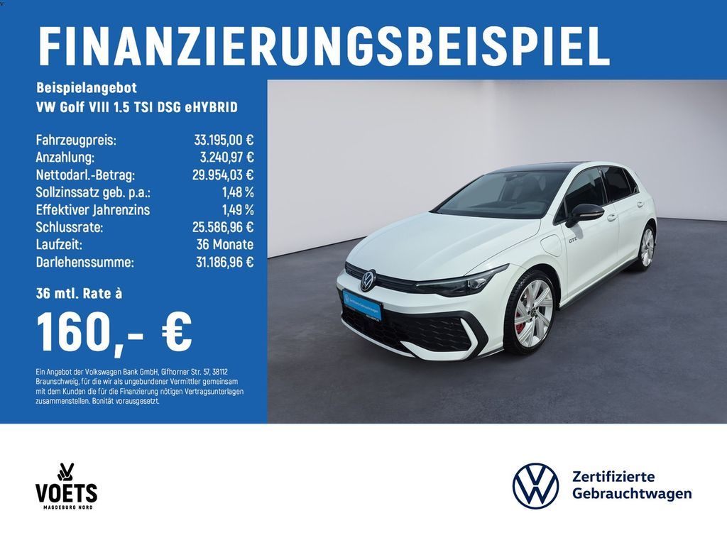 Volkswagen Golf VIII  1.5 TSI  DSG eHYBRID GTE LED-MATRIX+N Leasing