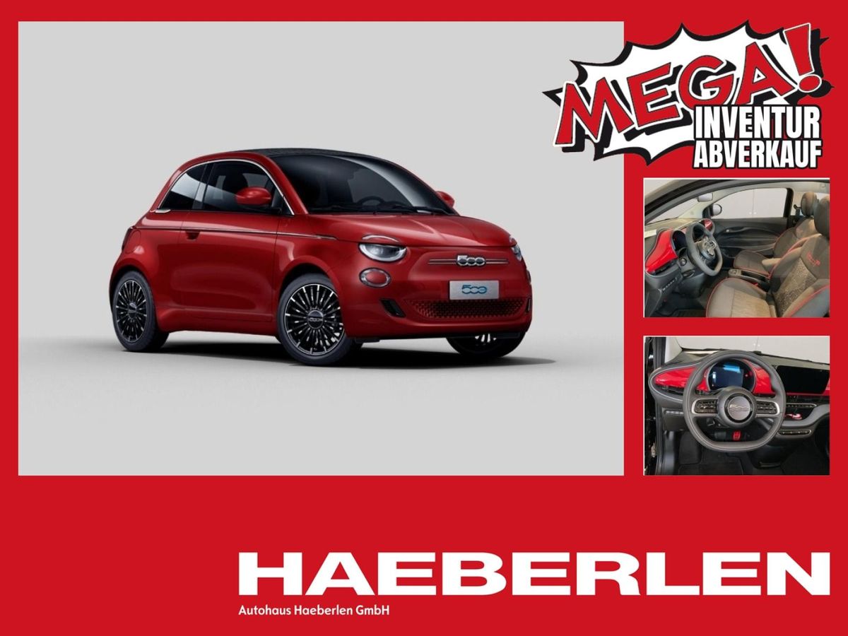 Fiat 500e ⚡ RED 🔴 sofort verfügbar – Top Ausstattung ab 179€ 💸 Leasing