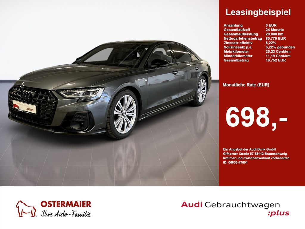 Audi A8 S-LINE ExP 60 TFSI NP:188tEUR! LEDER-EXKLUSIV Leasing
