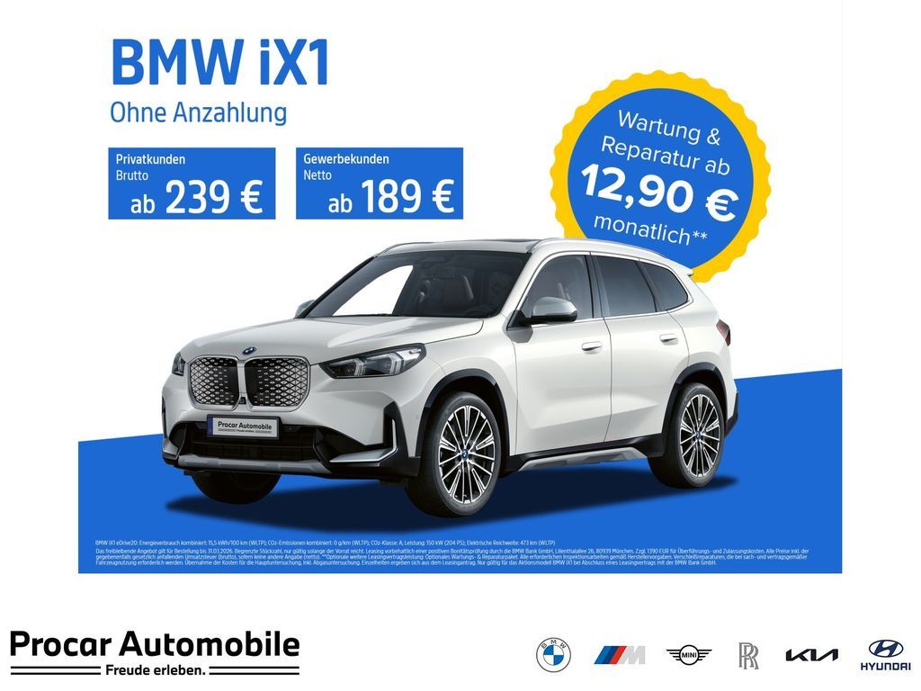 BMW iX1 eDrive20 RFK SHZ PDC V+H DAB LED Leasing