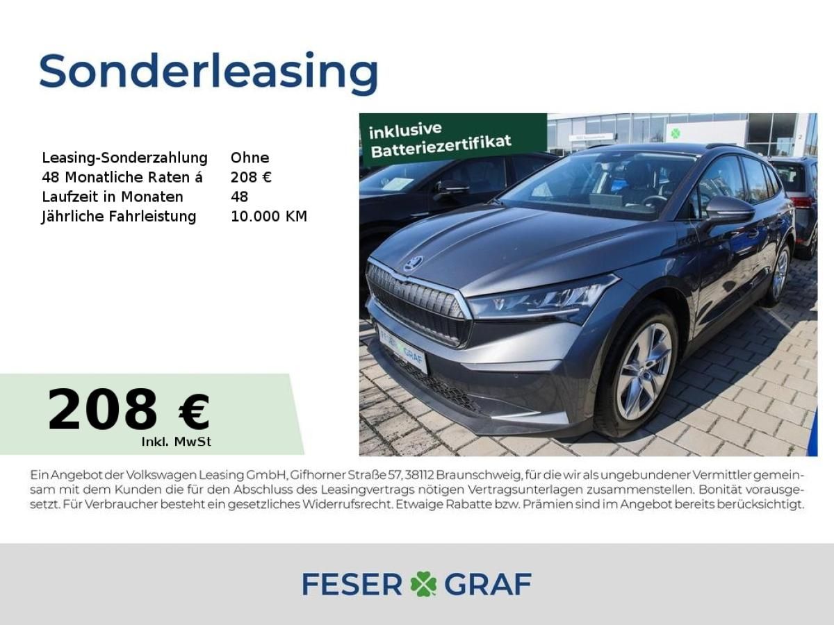 Skoda ENYAQ Enyaq iV 50 Loft Alu 19 GRA LED Navi PDC RüKa Leasing