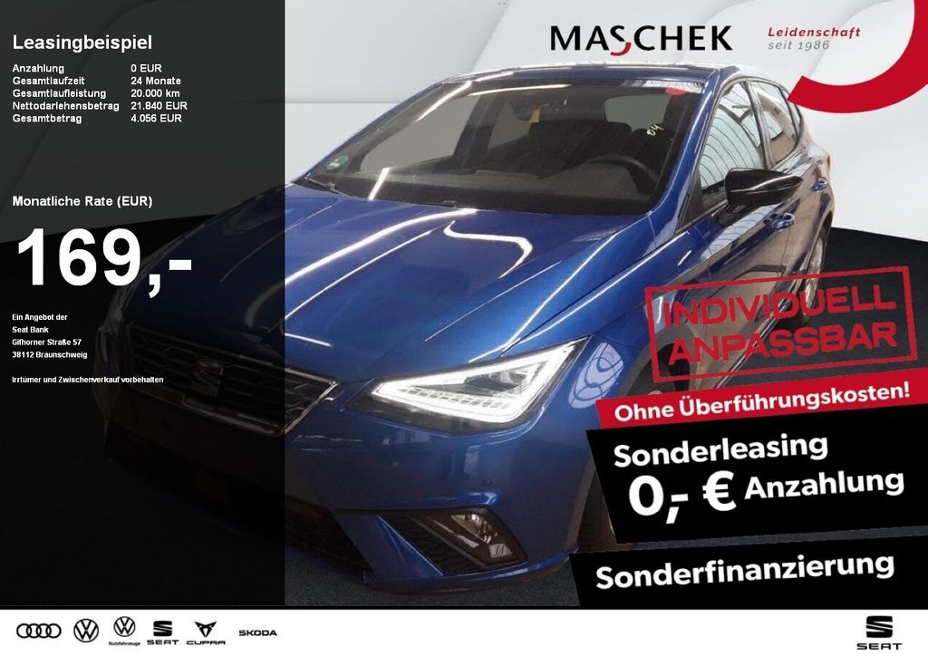 Seat Ibiza FR 1.0 TSI Sonderleasing! Navi FullLED Sit Leasing