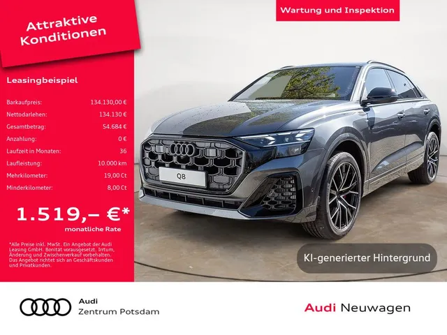 Audi Q8 SUV S line business TFSI e quattro LASER PANO