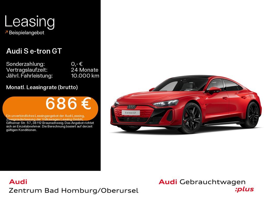 Audi S e-tron GT S quattro*Navi*Matrix*HUD*B&O*PDC*Ca Leasing