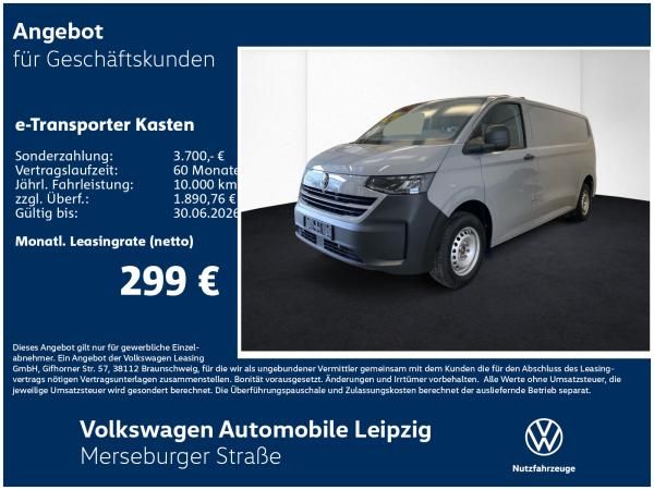 Volkswagen e-Transporter Kasten Preisvorteil 8958€ Leasing