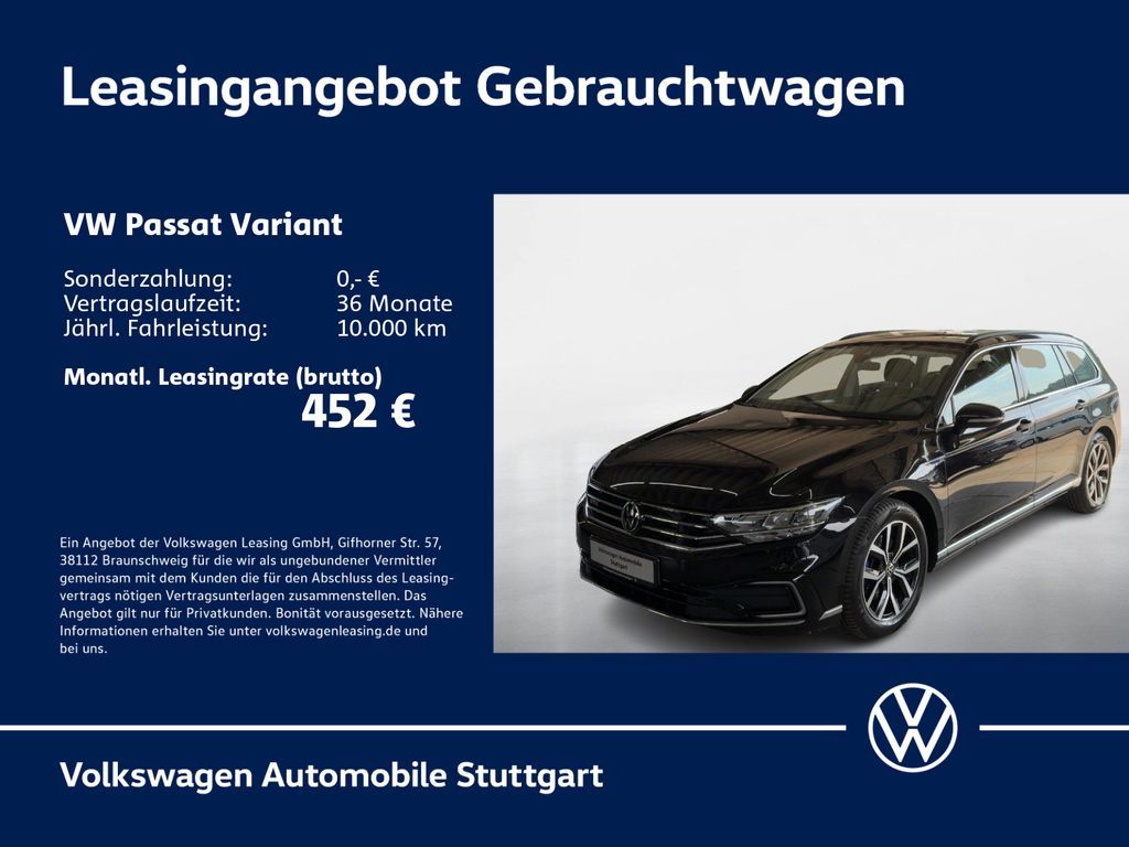 Volkswagen Passat Variant GTE 1.4 TSI DSG Navi Kamera AHK Leasing