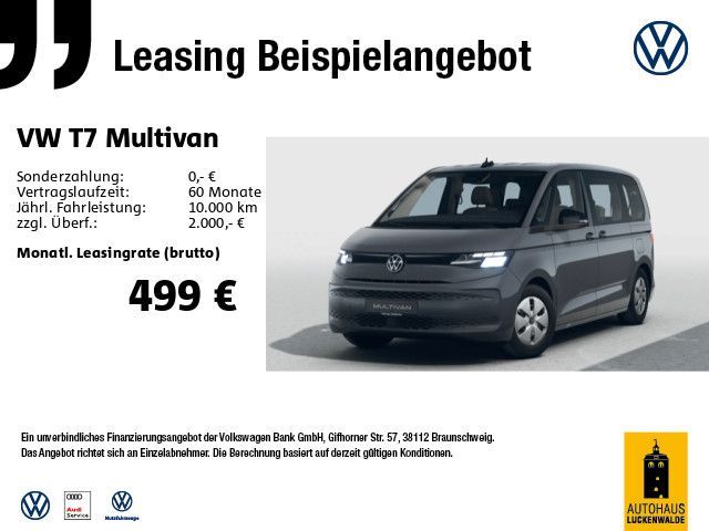 Volkswagen Multivan 2,0TDI DSG *App-Connect*PDC*Lane-Assist Leasing