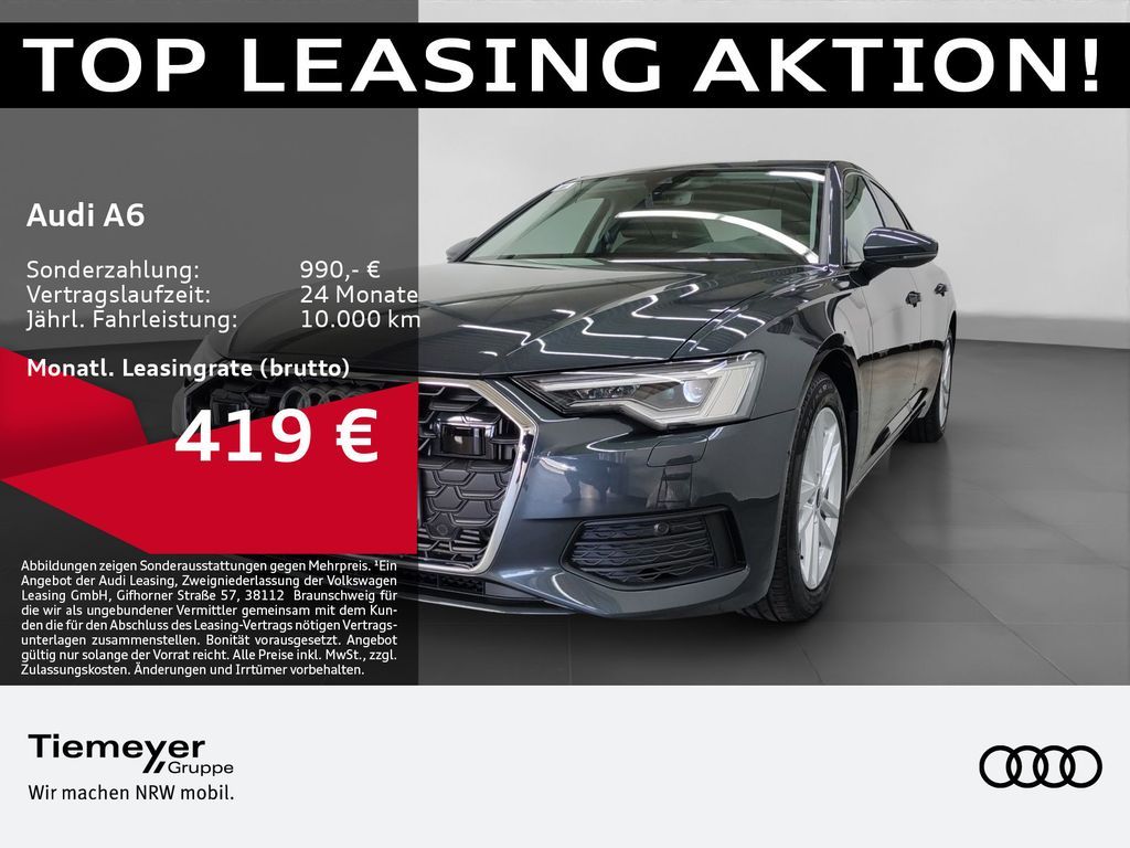Audi A6 50 TFSI e Q 360 KREUZUNGSASSISTENT SITZHZG Leasing