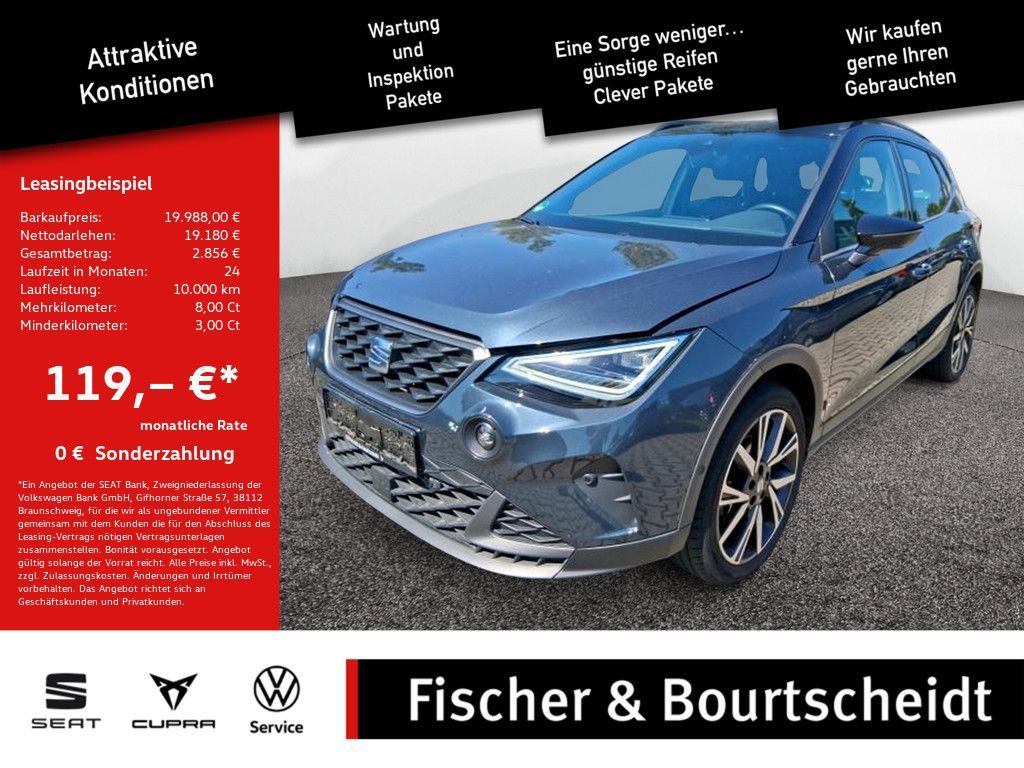Seat Arona 1.0 TSI FR SHZ KAMERA NAVI ACC FACEL. LED Leasing