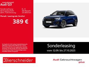 Audi Q3 40 TFSI qu 2x S-Line Black 19 AHK PANO LEDER Leasing