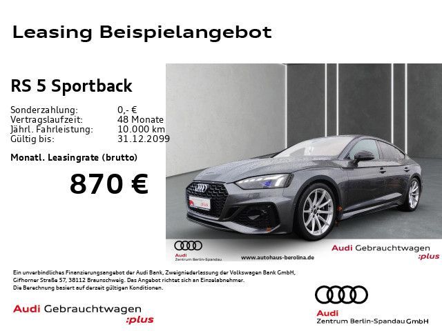 Audi RS5 Sportback *MATRIX*HuD*B&O*NAV+*ACC*Virt.C+* Leasing