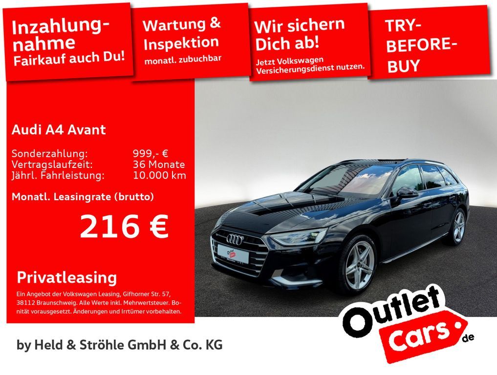 Audi A4 Avant advanced 40 TDI KAM LED NAVI+ SHZ Leasing
