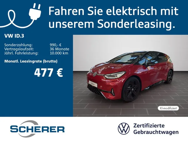Volkswagen ID.3 GTX RFK*AR-HUD*WP*KESSY*HARMAN*SHZ uvm...