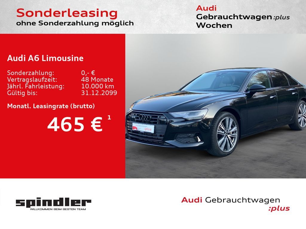 Audi A6 Limousine 55TFSI quattro S-tronic / Pano, LED Leasing