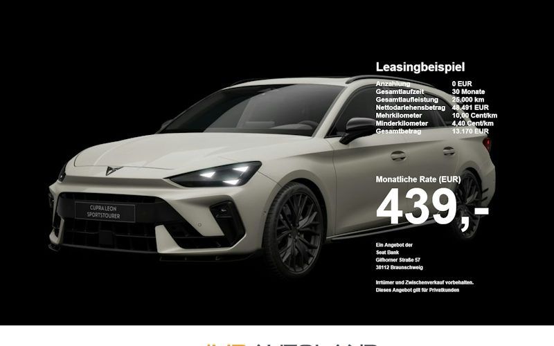 Cupra Cupra-leon-st 2.0 TSI 245kW VZ DSG 4WD Sportstourer 5dr Auto kaufen