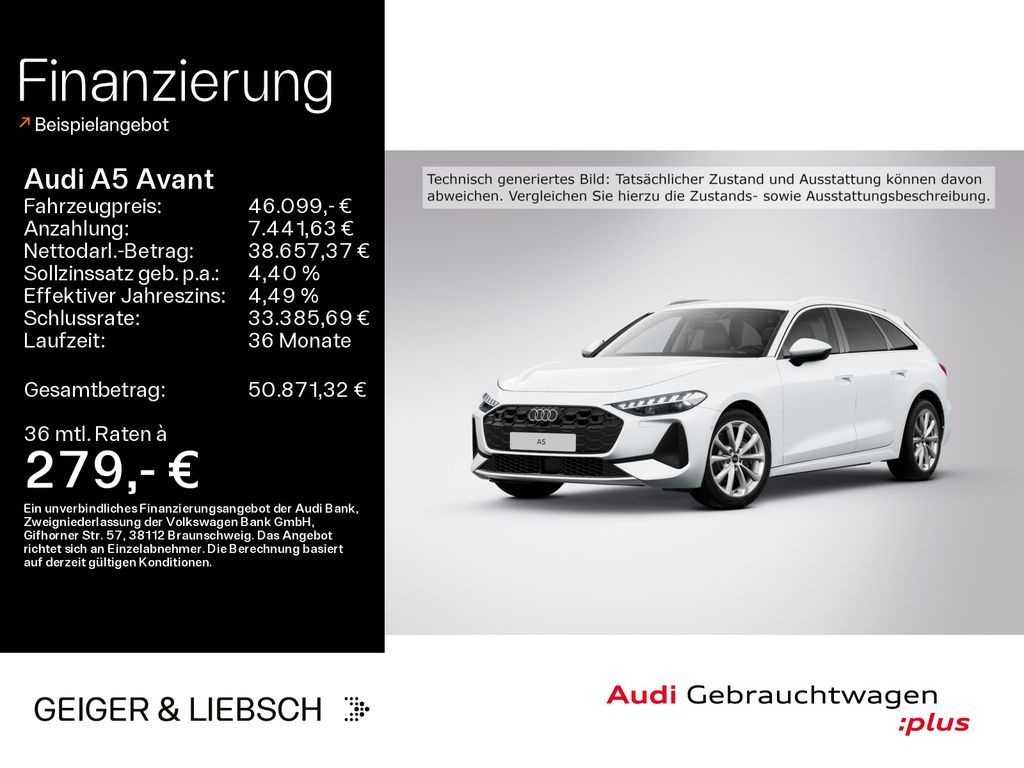 Audi A5 Avant TDI*NAVI*LED*B&O*HUD*KAMERA*LEDER*18ZOL Leasing
