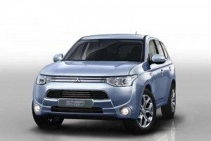 Dies ist das Plug-In Hybridauto Mitsubishi Outlander PHEV. Bildquelle: Mitsubishi